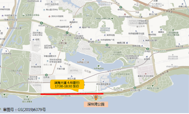 图8 假期期间深圳湾公园周边道路拥堵分布预测.png