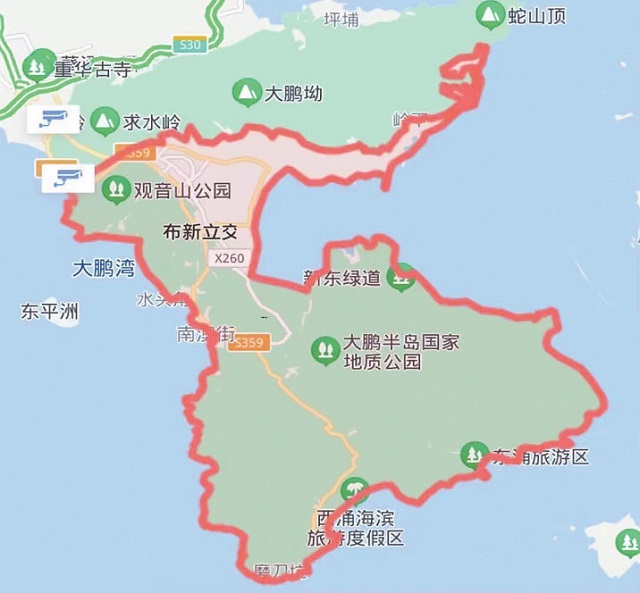 交通管制道路为大鹏新区迭福山隧道以南（含迭福山隧道）所有道路.jpg